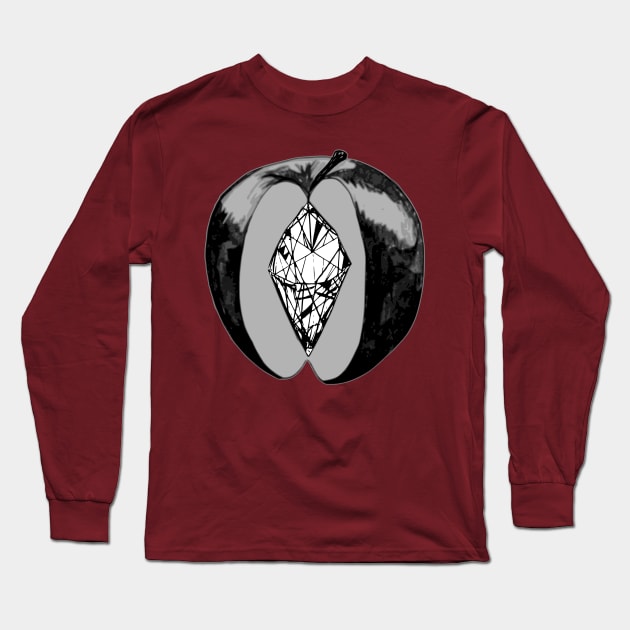 Apple with a diamond Long Sleeve T-Shirt by BattleBirdProductions